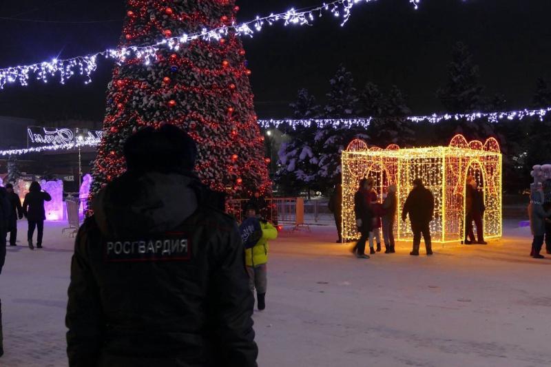 Росгвардия обеспечила правопорядок в новогоднюю ночь в Туве