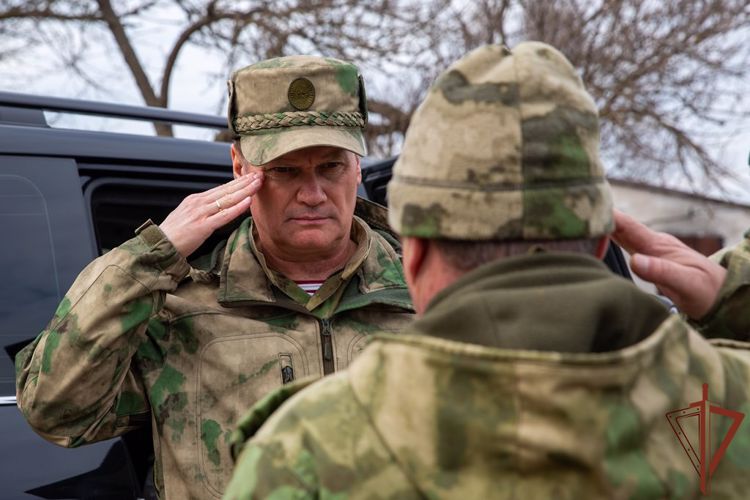 Генерал-полковник Алексей Беззубиков совершил целевой выезд в южный округ войск национальной гвардии и зону проведения специальной военной операции