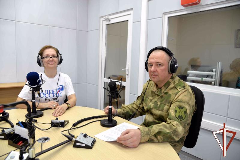 Офицер Росгвардии дал интервью в прямом эфире «Радио России — Курган»