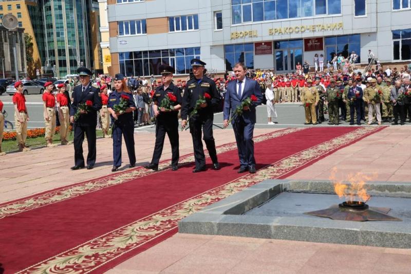 Начальник Управления Росгвардии по Республике Мордовия принял участие в церемонии, посвященной Дню памяти и скорби