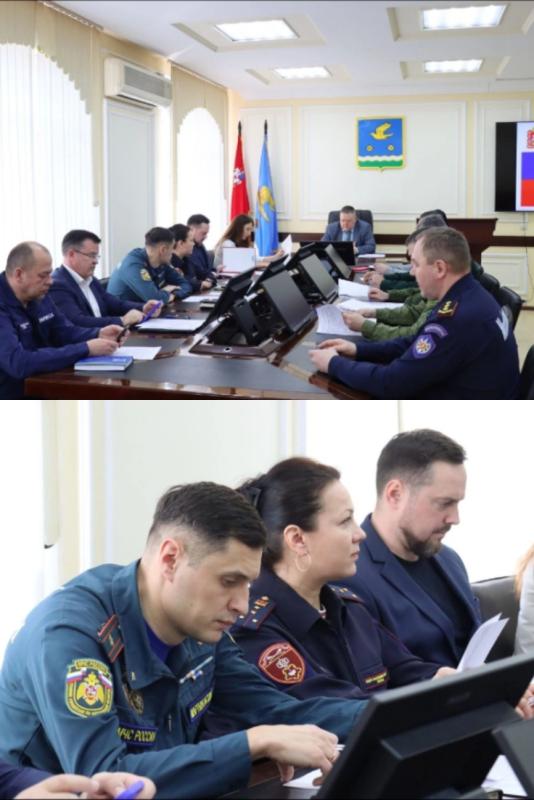 Представитель Ступинской Росгвардии приняла участие в Совещание оперативного штаба к пожароопасному периоду.