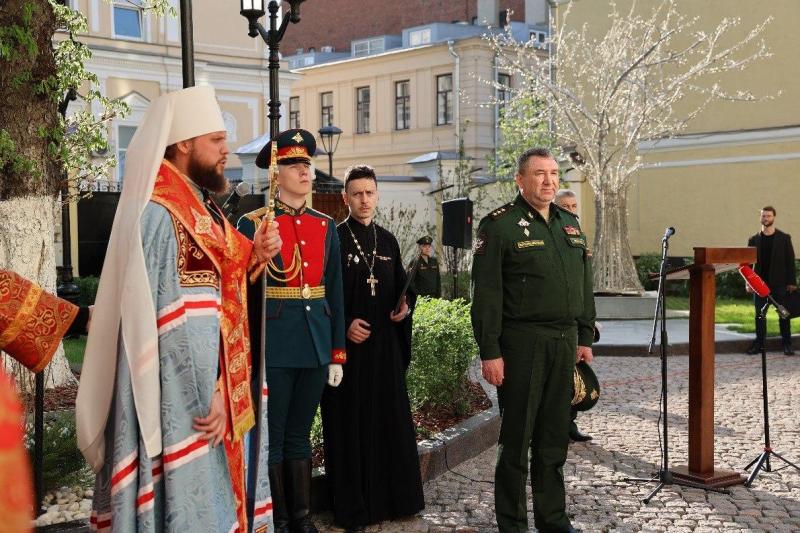 У штаба МТО заложили первый камень в основание 
храма Иосифа Волоцкого