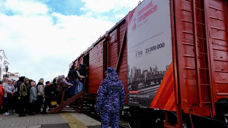 В Марий Эл росгвардейцы приняли участие в обеспечении безопасности пребывания «Поезда Победы»