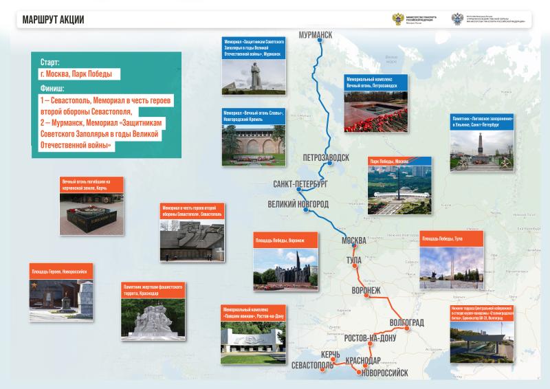 Сегодня в Севастополе и Мурманске состоялся финал Всероссийской акции «Огонь Победы»