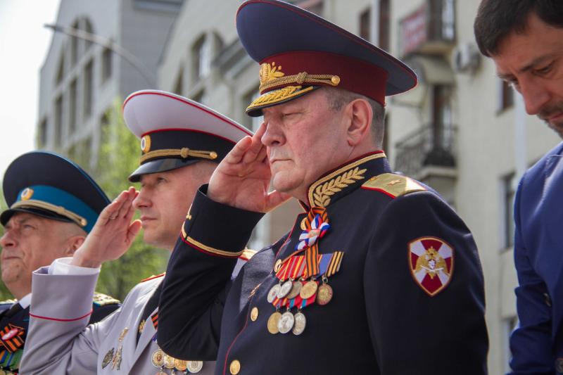 Начальник региональных подразделений Росгвардии принял участие в торжествах, посвященных 80-летию Победы