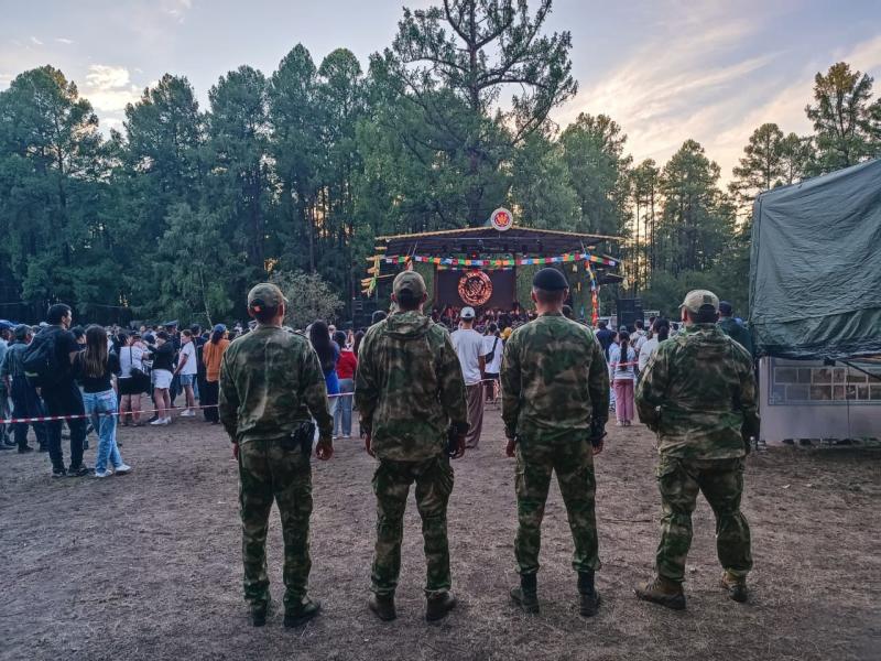 ОМОН Росгвардии на охране общественного порядка фестиваля «Устуу-Хурээ» в Республике Тыва