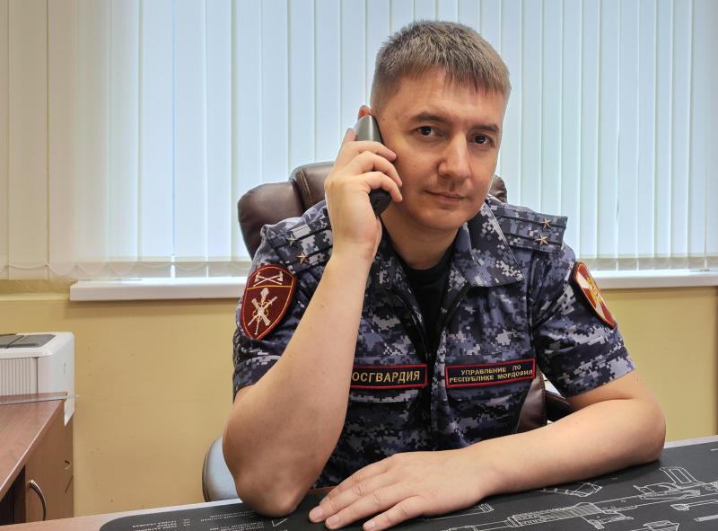 В Мордовии состоялась прямая линия с руководителем ЦЛРР территориального управления Росгвардии