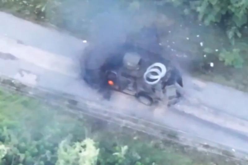 Спецназ Росгвардии уничтожил бронемашину ВСУ у границы России