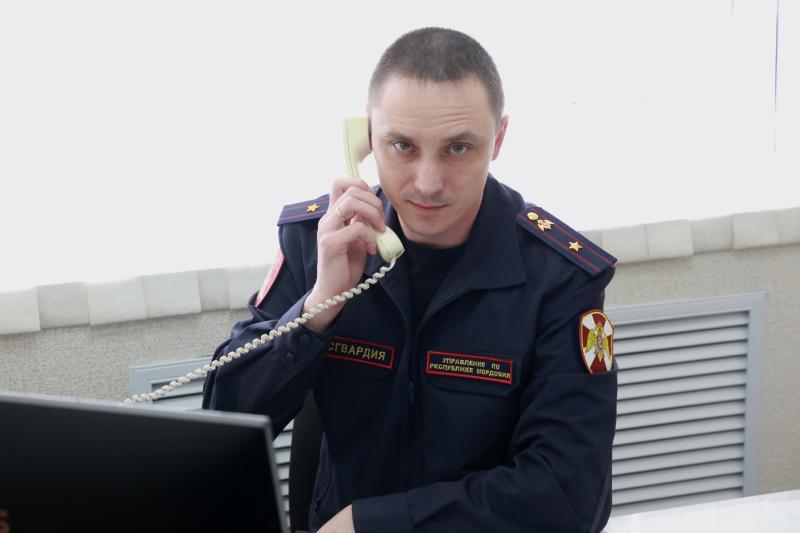 В Мордовии состоялась прямая линия с врио начальника ЦЛРР территориального управления Росгвардии