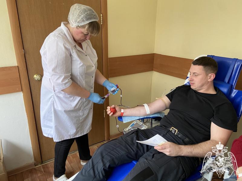 Владимирские Росгвардейцы участвуют в донорской акции «От сердца к сердцу»